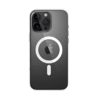 Пластиковая накладка Clear Case с MagSafe совместимая с iPhone 16 Pro Max прозрачная