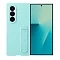 Силиконовая накладка Silicon Case + пленка совместимая с Samsung Z Fold7 мятная (оригинал)