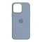 Накладка Silicone Case с MagSafe совместимая с iPhone 16 Pro Max голубая LB