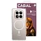 Противоударная накладка Cabal Premium Clear Case c MagSafe для Redmi Note 15 Pro 4G прозрачная
