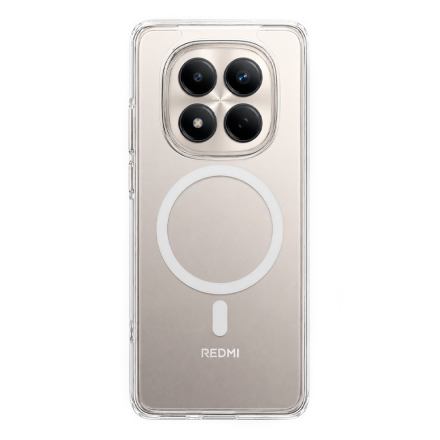 Противоударная накладка Cabal Premium Clear Case c MagSafe для Redmi Note 15 Pro 4G прозрачная