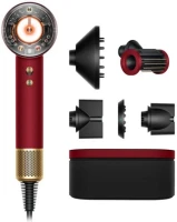 Фен Dyson Supersonic HD16 Nural Red velvet/gold (красный бархат/золото) с диффузором