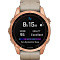 Умные часы  Часы Garmin Fenix 7S Sapphire Solar титан розовый с кожаным ремешком