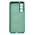 Накладка Silicone Case с MagSafe совместимая с Samsung S25 /S24 зеленая LB
