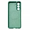 Накладка Silicone Case с MagSafe совместимая с Samsung S25 /S24 зеленая LB