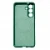 Накладка Silicone Case с MagSafe совместимая с Samsung S25 /S24 зеленая LB