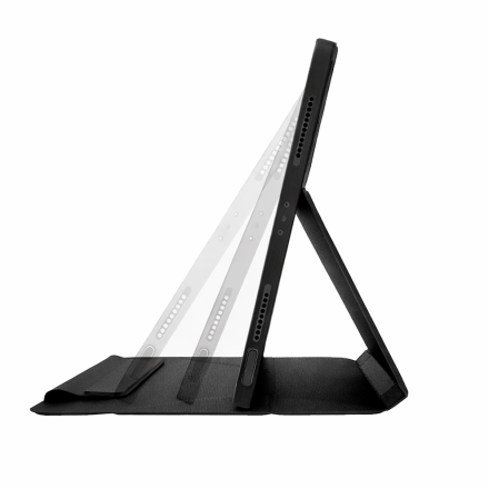 Чехол-книжка Uniq Ryze 360 совместимый с iPad Air 13" (2024) Black (черный)
