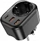 Многофункциональная сетевая розетка HOCO NS3 4000W PD20W, QC3.0, 2USB +Type-C черная