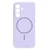 Накладка Silicone Case с MagSafe совместимая с Samsung S25 /S24 лавандовая LB