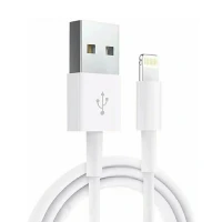 Кабель Foxconn USB/Lighting 1м белый техпак