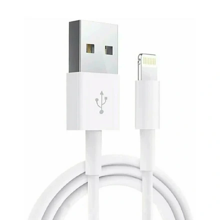 Кабель Foxconn USB/Lighting 1м белый техпак