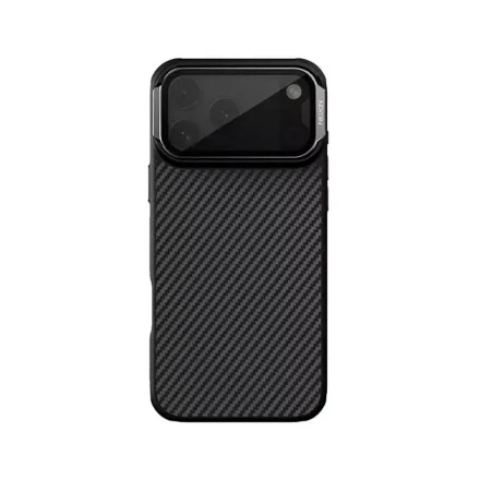 Противоударная накладка с защитой камеры NillkinCarboProp Case с MagSafe совместимая с iPhone 17 Pro Max черная