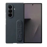 Силиконовая накладка Silicon Case + пленка совместимая с Samsung Z Fold7 черный (оригинал)