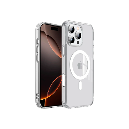 Противоударная накладка Cabal Premium Clear Case c MagSafe совместимая с Apple iPhone 16 Pro прозрачная