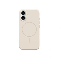 Пластиковая накладка be Case с MagSafe совместимая с iPhone 16 слоновая кость