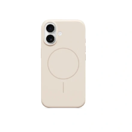 Пластиковая накладка be Case с MagSafe совместимая с iPhone 16 слоновая кость