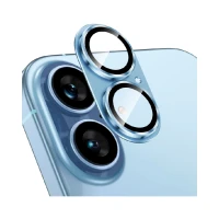 Защитное стекло на модуль камеры WIWU Armor Deck Lens Protector совместимое с iPhone 17 Blue (синее)