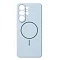 Накладка Silicone Case c MagSafe совместимая с Samsung S26 Ultra (SC) голубая LB