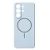 Накладка Silicone Case c MagSafe совместимая с Samsung S26 Ultra (SC) голубая LB