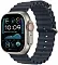Apple Watch Ultra 2 (2024) GPS + Cellular, 49 мм, корпус из титана, ремешок Ocean (One Size) темно-синего цвета MX4D3