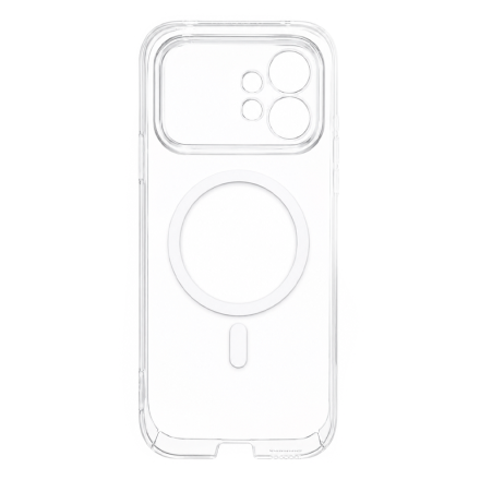 Пластиковая накладка VERRATON с MagSafe совместимая с Honor 600 прозрачная
