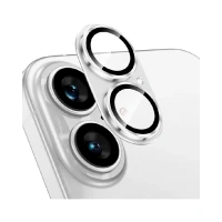 Защитное стекло на модуль камеры WIWU Armor Deck Lens Protector совместимое с iPhone 17 Silver (серебро)
