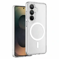 Пластиковая накладка Monarch Premium с MagSafe совместимый с Samsung S26 прозрачная