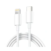 Кабель Foxconn Type-C/Lightning 1м белый техпак