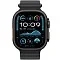 Apple Watch Ultra 2 (2024) GPS + Cellular, 49 мм, корпус из черного титана, ремешок Ocean (One Size) черного цвета MX4P3
