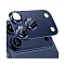 Защитное стекло на модуль камеры WIWU Armor Deck Lens Protector совместимое с iPhone 17 Pro Dark Blue (синее)