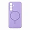 Накладка Silicone Case с MagSafe совместимая с Samsung S25 Plus/S24 Plus лавандовая