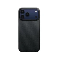 Кевларовая накладка Pitaka Ultra-Slim Case совместимая с iPhone 17 Pro Black (черная) EAC