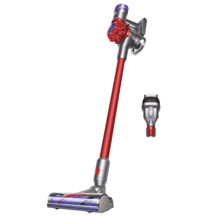 Вертикальный пылесос Dyson V8 Origin Vacuum SV25 silver/red (серебро/красный) вилка EAC