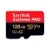 Карта памяти SanDisk Extreme Pro Micro SD 128GB U3 A2 V30 200/90MB/S 4K с адаптером