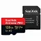 Карта памяти SanDisk Extreme Pro Micro SD 128GB U3 A2 V30 200/90MB/S 4K с адаптером