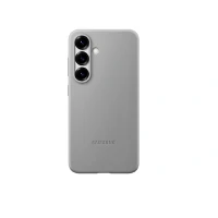 Кожаная накладка Kindsuit Case совместимая с Samsung S25/S24 серая (оригинал)