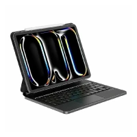 Чехол-клавиатура Touch Keyboard Case совместимая с iPad Air 13" (2024) (русская гравировка) черная