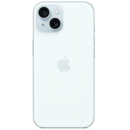 Смартфон  Apple iPhone 15 128Gb nano SIM + eSim blue (голубой) обмененный (новый, не активированный, без RuStore) гарантия 1 год