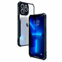 Противоударная накладка Xundd совместимая с iPhone 15 Pro прозрачная с черными бортами