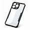 Противоударная накладка Xundd совместимая с iPhone 15 Pro прозрачная с черными бортами