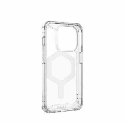 Противоударная накладка UAG Plyo MagSafe белый совместимая с iPhone 15 Pro прозрачная