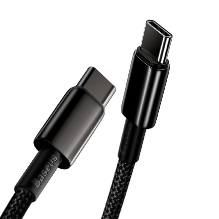 Кабель Baseus Type-C/Type-C 100W 1м черный