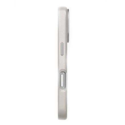 Кожаная накладка Uniq Lyden с Magsafe совместимая с 17 Pro бежевая
