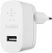 Сетевое зарядное устройство Belkin 1USB, 12 W (WCA002vfWH) белое