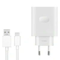 Сетевое зарядное устройство Oppo 80W с кабелем белое LB