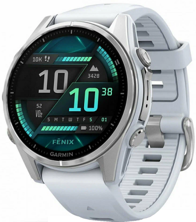 Умные часы  Умные часы Garmin Fenix 8 43 mm Amoled Sapphire GPS Watch серебристые (010-02903-06)