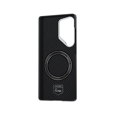 Кевларовая накладка Benks Kevlar A1 с MagSafe совместимая с Samsung S25 Ultra черная