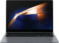 Ноутбук  Samsung Galaxy Book 4 Pro NP960XGK-KG5HK, Intel®️ Core™️ Ultra 7 155H, 32GB LPDDR5X (On Board 32GB), 1TB NVMe SSD, 16" Moonstone Gray