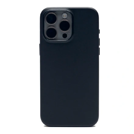 Накладка из эко-кожи Kzdoo Noble Collection с MagSafe совместимая с iPhone 15 Pro черная