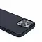 Накладка из эко-кожи Kzdoo Noble Collection с MagSafe совместимая с iPhone 15 Pro черная